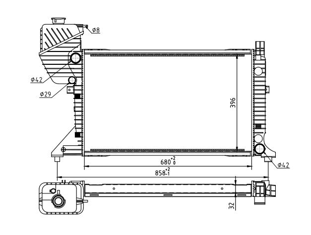 ENGINE RADIATOR