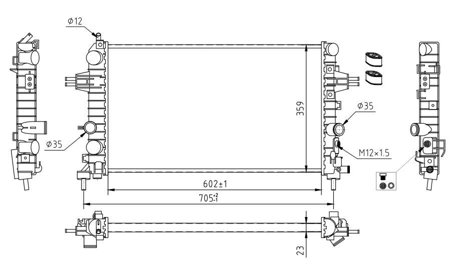 ENGINE RADIATOR