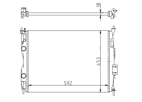 ENGINE RADIATOR